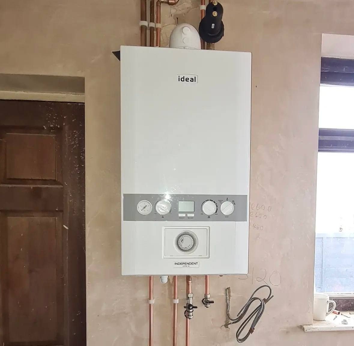 Ideal combi boiler installation